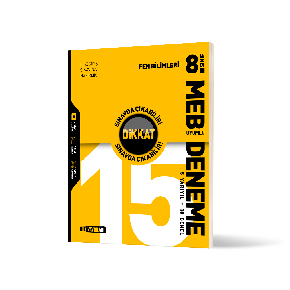 8. Sınıf Fen Bilimleri 15’li Deneme
