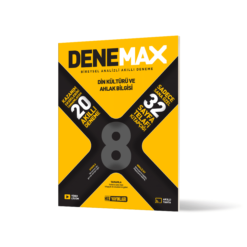 DENEMAX 8. Sınıf Din 20’li Akıllı Deneme